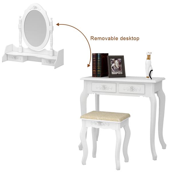 Single Mirror 4 Drawer Dresser - Fit You